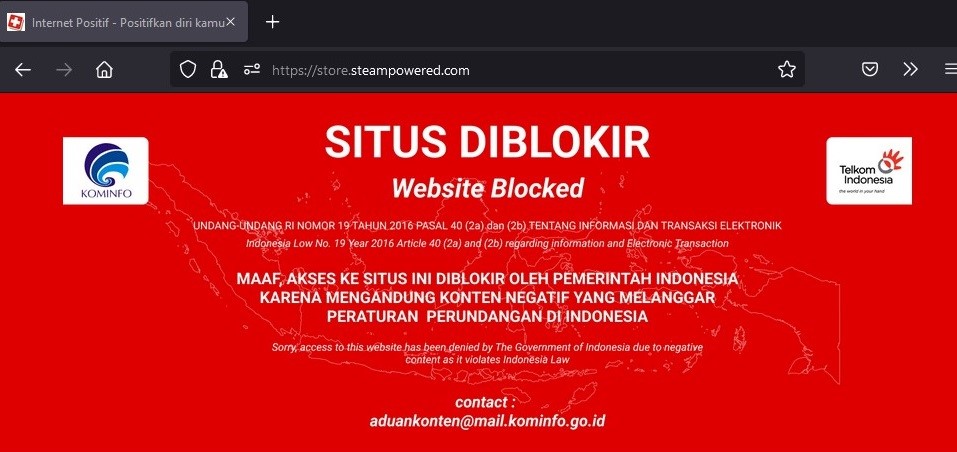 Epic Games, Steam, & Battlenet Antara Laman Web Yang Disekat Di Indonesia