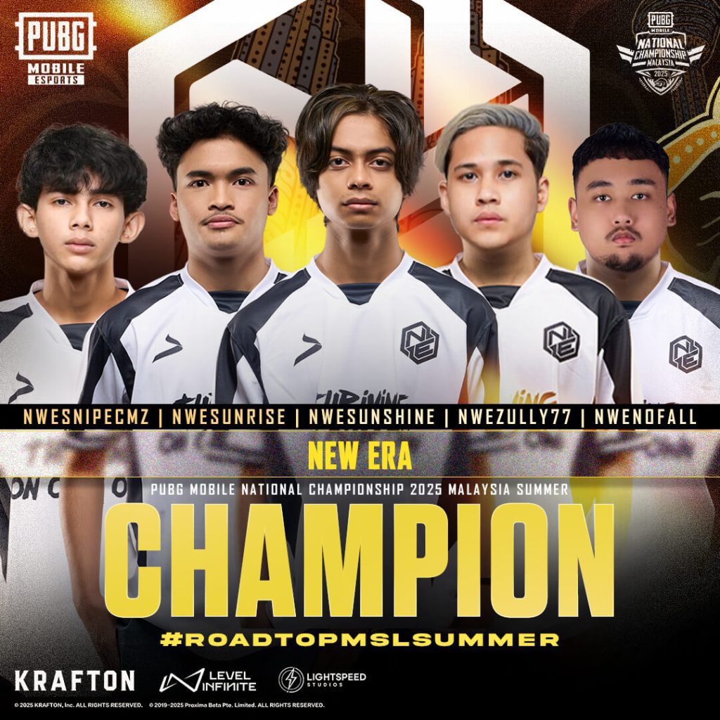 PMNC Malaysia 2025: NWE dan MEC Layak ke PMSL SEA, 27LAMINA Juara Solo