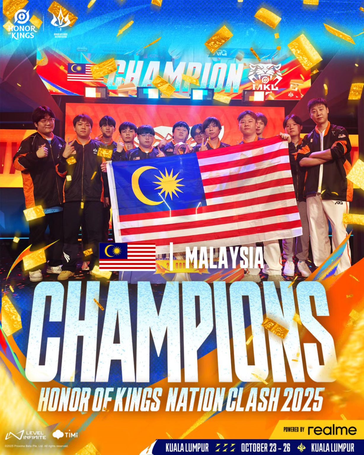 Team Malaysia Dinobat Juara Serantau, Dunia Bersiap ke Honor of Kings International Championship 2025 di Manila