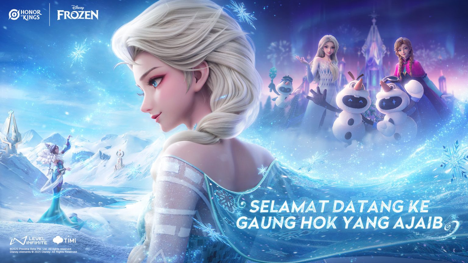 Winter Wonderland Kembali di Honor of Kings – Kolaborasi Bersama Disney Frozen!