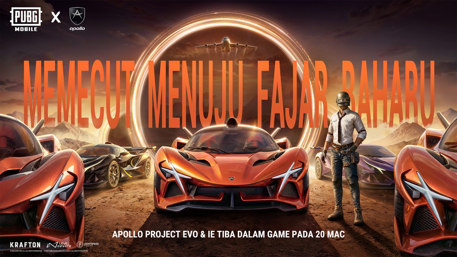 Pandu Apollo Intensa Emozione & Project EVO Dalam PUBG MOBILE Sempena Ulang Tahun ke-8